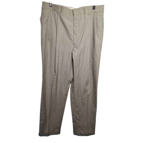 Jos. A Bank Microsanded Poplin Pants Khaki Mens Size 36 x 32 - Picture 1 of 6